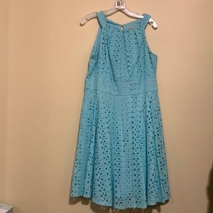 Dress barn light blue lace dress